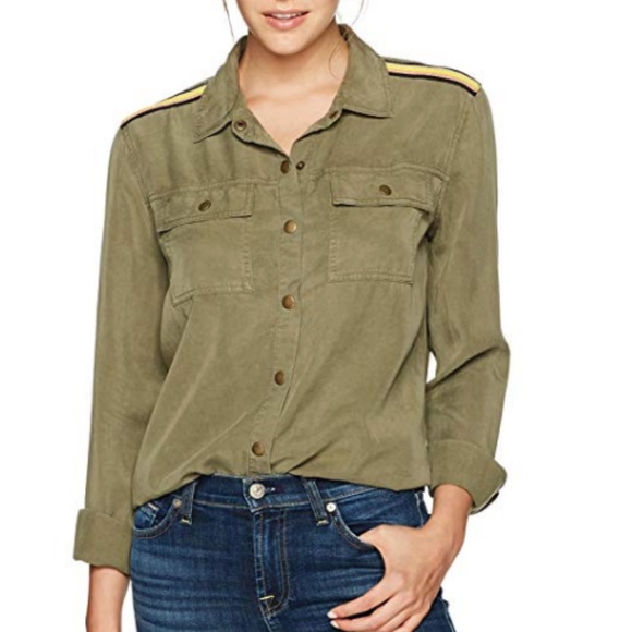 Splendid Women's Long Military Shirt - Picture 1 of 3